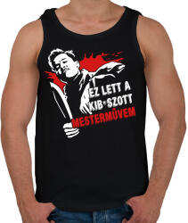 printfashion Ez lett a kib*aszott mesterművem - Férfi atléta - Fekete (17499863)