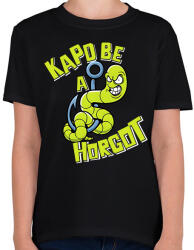 printfashion Kapd be a horgot - Gyerek póló - Fekete (17513815)