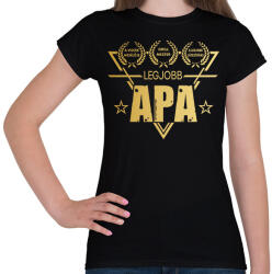 printfashion LEGJOBB APA - Női póló - Fekete (17505320)
