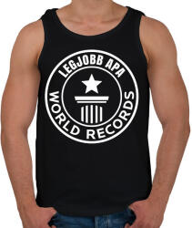 printfashion legjobb apa világrekord - Férfi atléta - Fekete (17504813)