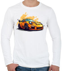 printfashion Sport autó - Férfi hosszú ujjú póló - Fehér (17501238)