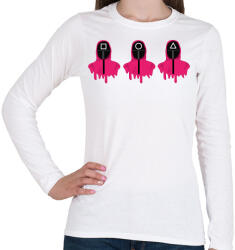 printfashion Squid Game - Női hosszú ujjú póló - Fehér (17525990)
