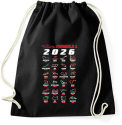 printfashion F1 2026 versenynaptár - Sportzsák, Tornazsák - Fekete (17520489)