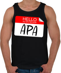printfashion Hello az én nevem apa - Férfi atléta - Fekete (17503465)