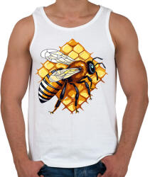 printfashion Méhecske - Férfi atléta - Fehér (17530714)