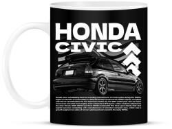 printfashion Honda civic - Bögre - Fekete (17492622)