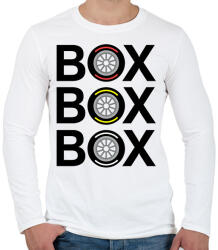 printfashion box box box - Férfi hosszú ujjú póló - Fehér (17497188)