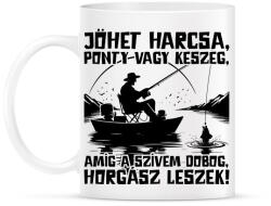 printfashion Horgász leszek - Bögre - Fehér (17515025)