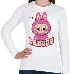printfashion Labubu - Női hosszú ujjú póló - Fehér (17528089)