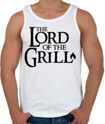 printfashion Lord of the grill fekete - Férfi atléta - Fehér (17511118)