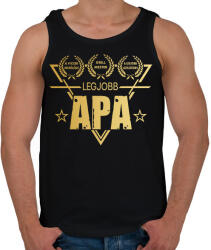 printfashion LEGJOBB APA - Férfi atléta - Fekete (17505263)