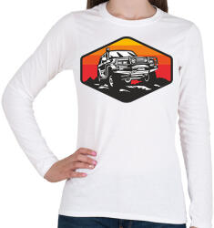 printfashion offroad - Női hosszú ujjú póló - Fehér (17527639)