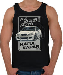 printfashion Az igazi autó hátul kapar - Férfi atléta - Fekete (17489513)