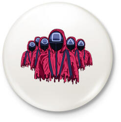 printfashion squid_game - Kitűző, hűtőmágnes - Fehér (17524394)