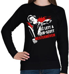 printfashion Ez lett a kib*aszott mesterművem - Női pulóver - Fekete (17499945)