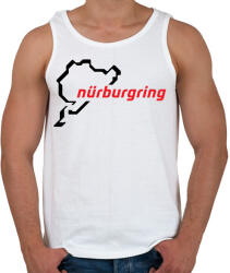 printfashion Nürburgring fekete - Férfi atléta - Fehér (17496262)