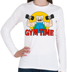 printfashion Gym Time - Női hosszú ujjú póló - Fehér (17494987)