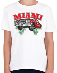 printfashion Miami lowrider - Gyerek póló - Fehér (17494110)
