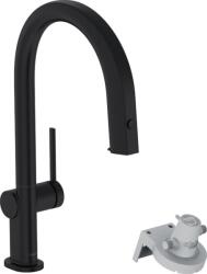 Hansgrohe Aqittura M91 konyhai csaptelep szűrővel álló fekete 76803670