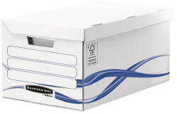 Fellowes Archiváló konténer csapófedéllel , karton, nagy, FELLOWES Bankers Box Basic, 10 db/csomag, kék-fehér (4460502)