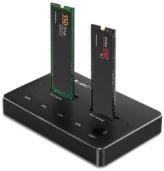 Qoltec 52274 SSD Dokkoló állomás (USB-C - M. 2 SATA, NVMe) (52274) (52274)