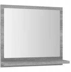 vidaXL Fürdőszobai tükör, szürke sonoma tölgy, 40x10, 5x37 cm (8720286977415)