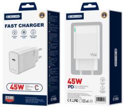 Jellico hálózati töltő C105 GaN PD 45W 1xUSB-C Fehér