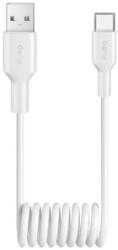 PURO spirál Type-C USB kábel 10W 1m - fehér
