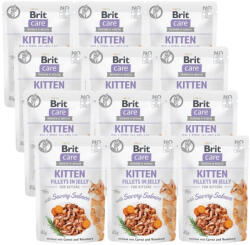 Brit Care Kitten Fillets in jelly salmon 12x85 g
