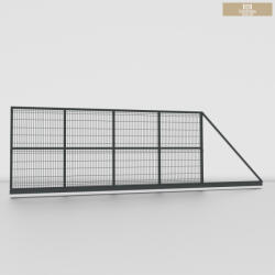Kapuwebáruház Kft 3D táblás Úszókapu váz szett 5m (3d_wpc_5m_antracit)