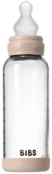 Bibs Стъклена бебешка бутилка Bibs - Със силиконов биберон, 240 ml, Blush (50201244) - ozone