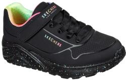 Skechers Skechers, Uno Lite tépőzáras műbőr sneaker, Fekete, 33 EU (310457L-BKMT-33)
