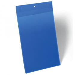 DURABLE Mágneses dokumentum tároló zseb A4, álló, 10 db/csomag, Neodym, kék (174707) (174707 10db)