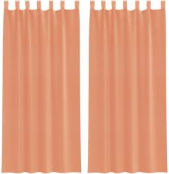 vidaXL 2 db terrakotta fátyolfüggönyök hurokkal 140x225 cm 0.29 kg 4102323 (4102323)