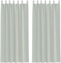 vidaXL 2 db világosszürke fátyolfüggönyök hurokkal 140x225 cm 0.29 kg 4102298 (4102298)