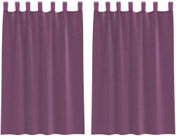 vidaXL 2 db lila fátyolfüggönyök hurokkal 140x175 cm 0.23 kg 4102292 (4102292)