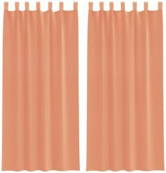 vidaXL 2 db terrakotta fátyolfüggönyök hurokkal 140x245 cm 0.25 kg 4102324 (4102324)