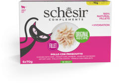 Schesir 24x70g Schesir Complements csirke & sonka aszpikban nedves macskatáp