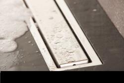 PESTAN Confluo Premium zuhanyfolyóka 850mm, Fekete üveg/rozsdamentes acél (13100006BL) (PT-13100006BL)