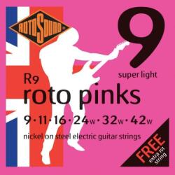 Rotosound R9 Nikkel elektromos gitár húrkészlet, szuper könnyű, 9 11 16 24 32 42 (R9)