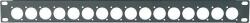 Proel RK16N Rack panel 16 XLR hely, fekete, fém (RK16N)