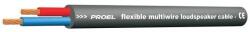Proel HPC620FT Hangfalkábel, 2x2, 5mm, 7, 6mm átmérõ, lángálló, fekete (HPC620FT)