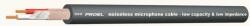 Proel HPC210HF Mikrofonkábel(2 x 0, 25 mm2), fonott árnyékolás, fekete, PVC ? 6, 30 mm (100m-es bund) (HPC210HF)