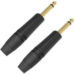 DH DHJ63MBK2 ONEHERO 6, 3mm monó jack dugó, szerelhetõ, fekete, 2db (DHJ63MBK2)