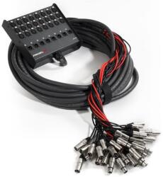 Proel EBN2408 Szerelt stage box, 24 in / 8 OUT, 25m kábel, lapos szerelt doboz - lengõ dugók (EBN2408)
