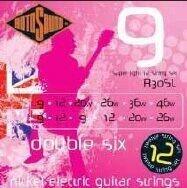 Rotosound R30SL Nikkel 12 húros elektromos gitár húrkészlet, 9 double six (R30SL)