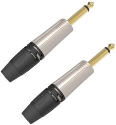 DH DHJ63MNK2 ONEHERO 6, 3mm monó jack dugó, szerelhetõ, nikkel, 2db (DHJ63MNK2)