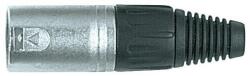 Proel XLR3MV XLR csatlakozó papa 3P nikkellel bevont alumínium, 3 pólusú (XLR3MV)
