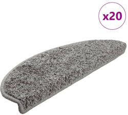 vidaXL 20 db szürke lépcsőszőnyeg 65x21x4 cm (VD3365845)