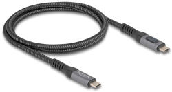 Delock USB 40 Gbps adat és gyorstöltő koax kábel 1 m hosszú, 8K 60 Hz USB PD 3.1 bővített tápszélesség 240 W